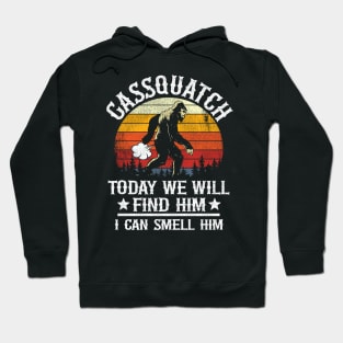 Funny Bigfoot Gassquatch Fart Sasquatch Vintage Hoodie